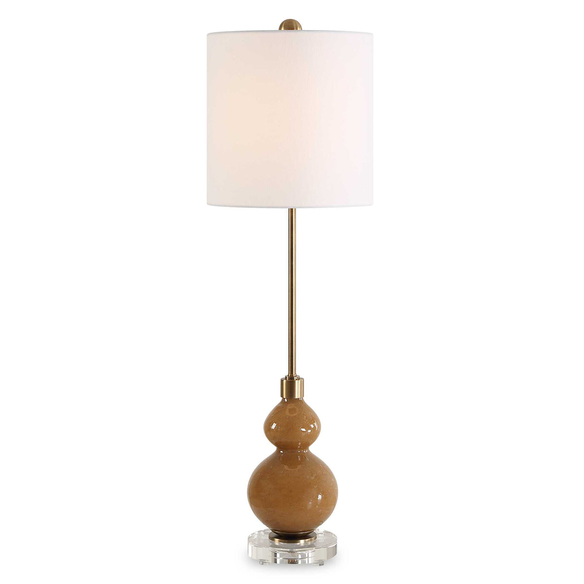 Sienna Caramel Glass Buffet Lamp