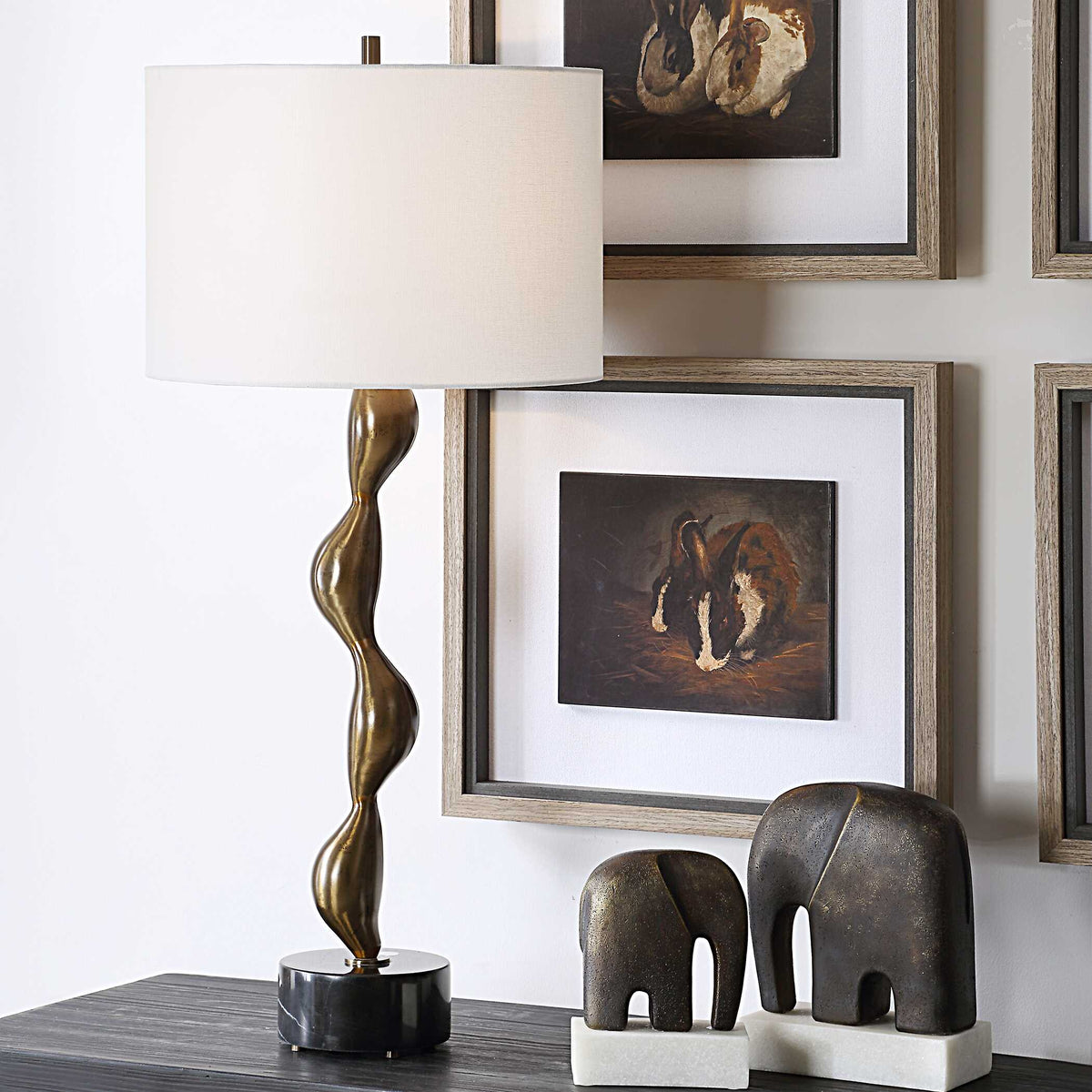 Remolino Bronze Table Lamp