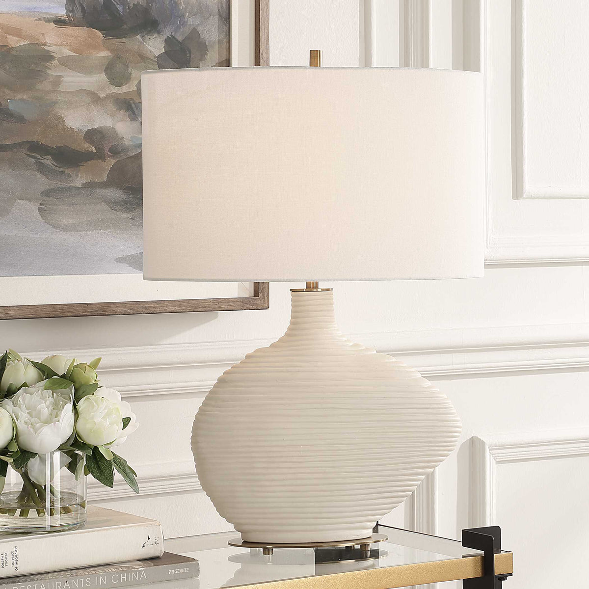 Duostacked Ceramic Table Lamp