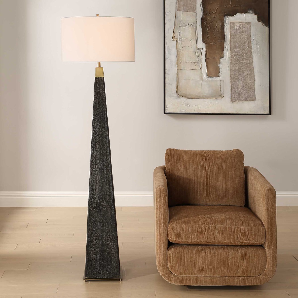 Lathey Tapered Floor Lamp