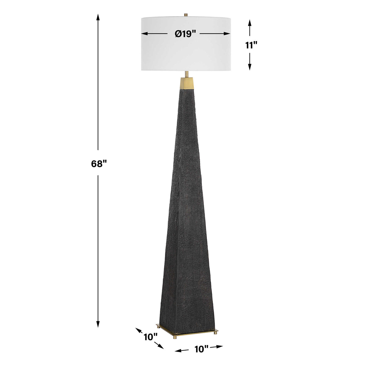 Lathey Tapered Floor Lamp