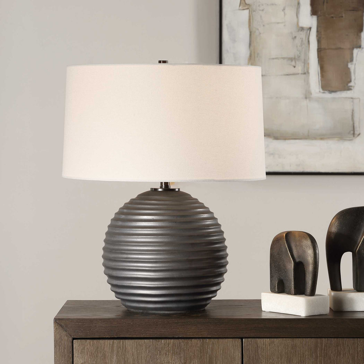 Chelsom Ribbed Table Lamp