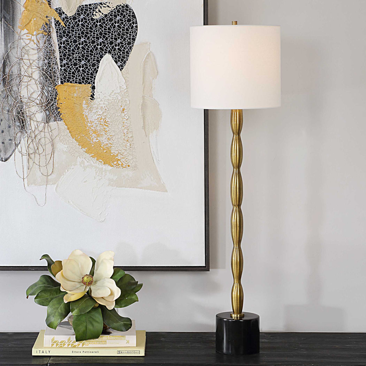 Ezra Brass Buffet Lamp