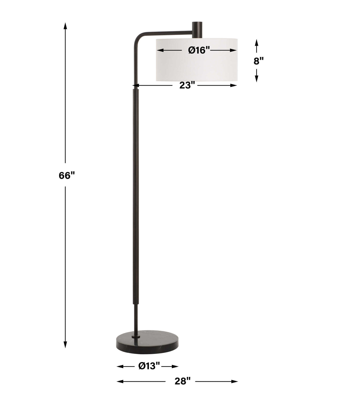Richie Black Floor Lamp