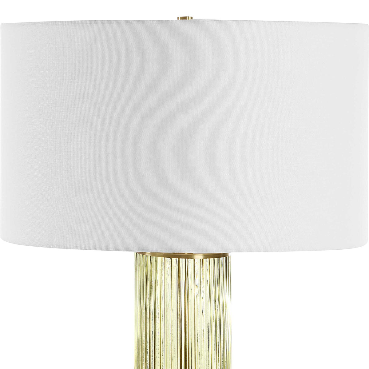 Mirah Olive Glass Table Lamp