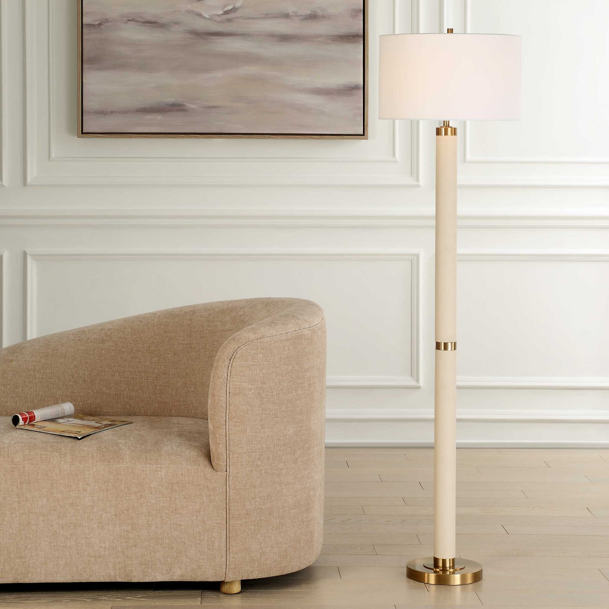 Wessex White Floor Lamp