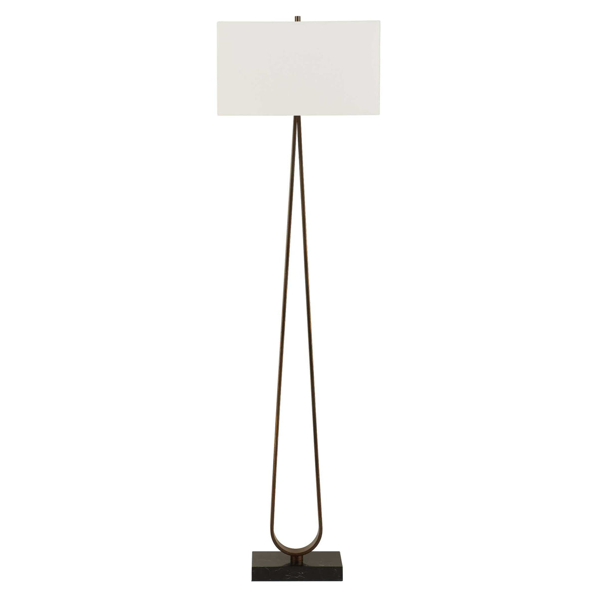 Galloway Minimalist Bronze Floor Lamp