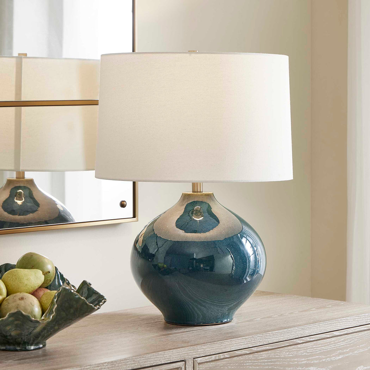 Corrine Deep Blue Table Lamp