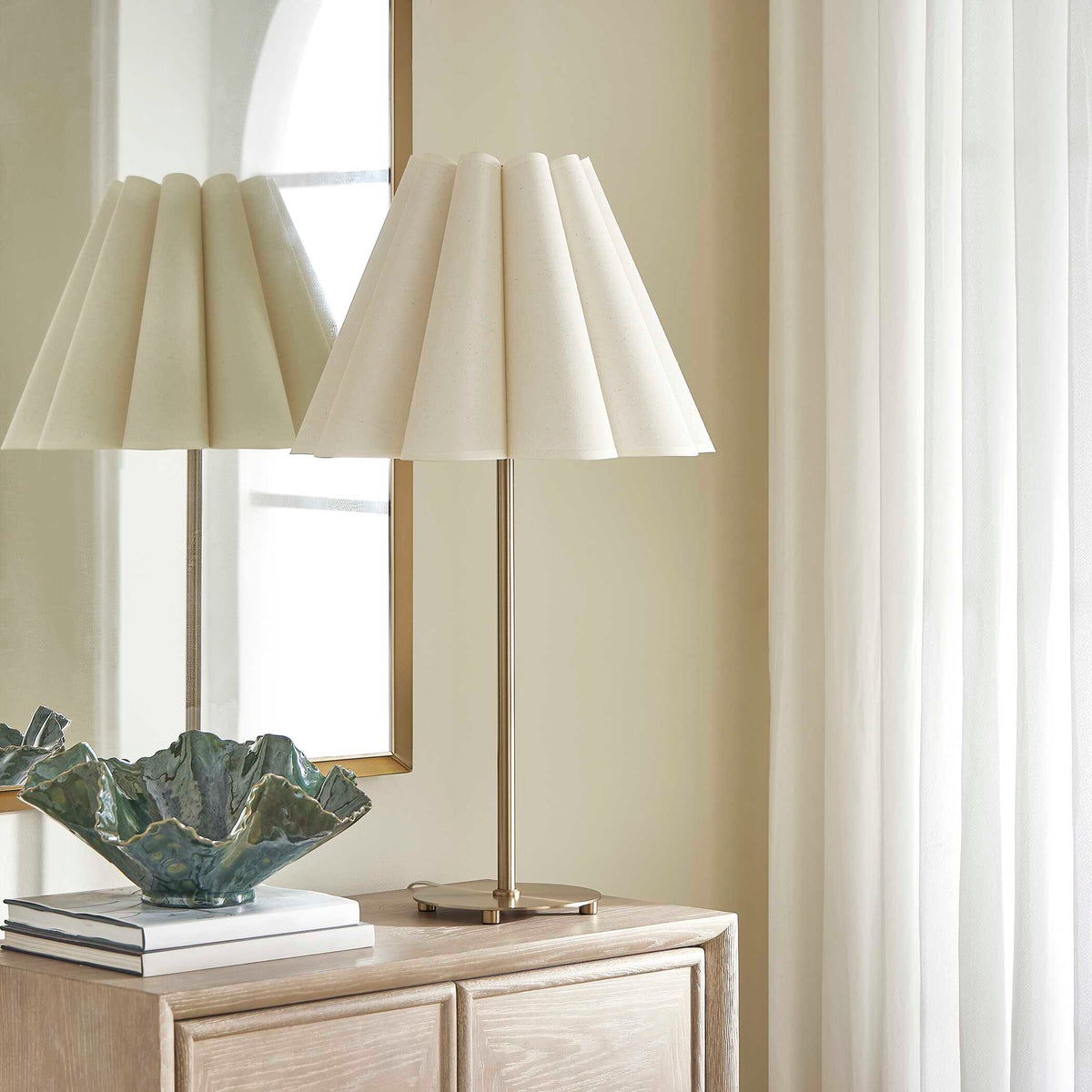 Lilabet Fluted Shade Table Lamp