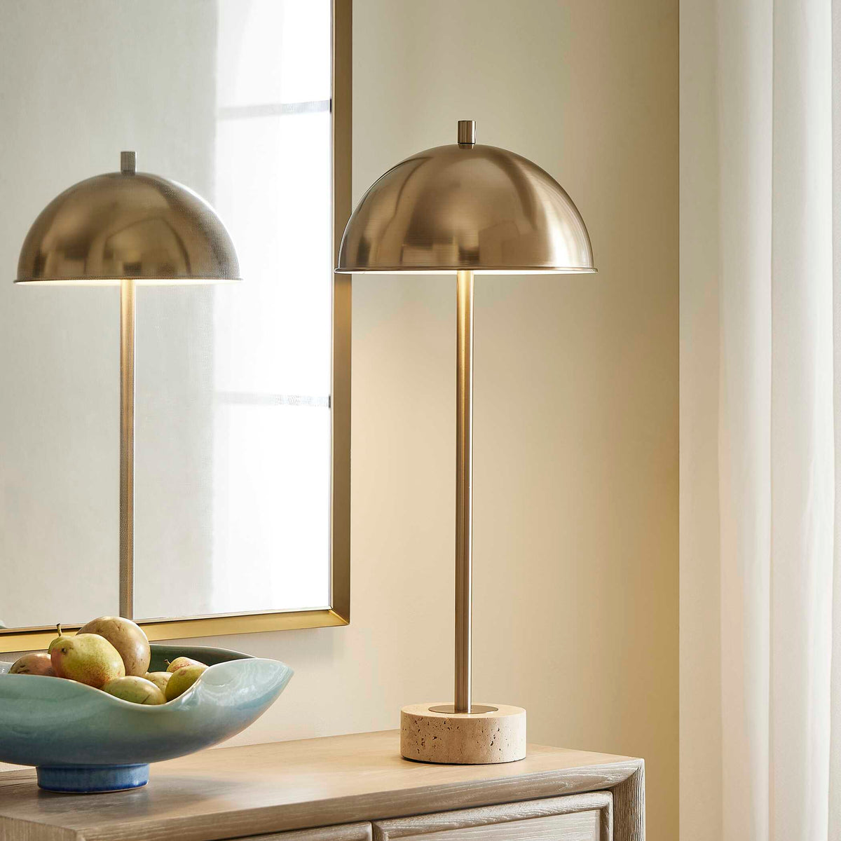 Dunham Brass Buffet Lamp