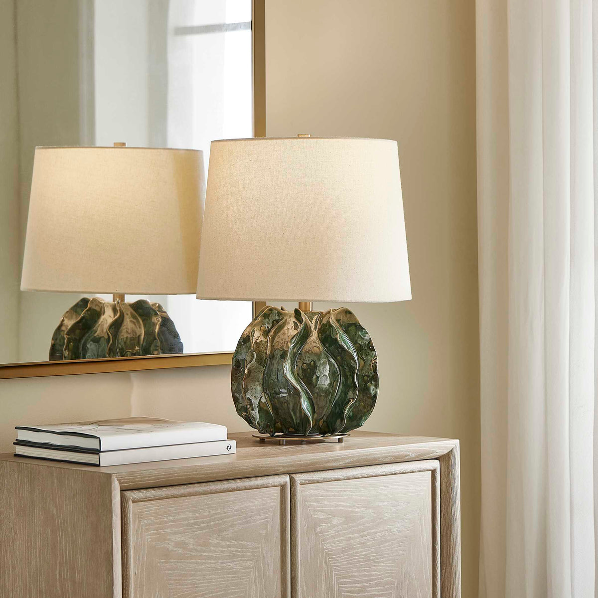Guinevere Deep Green Table Lamp