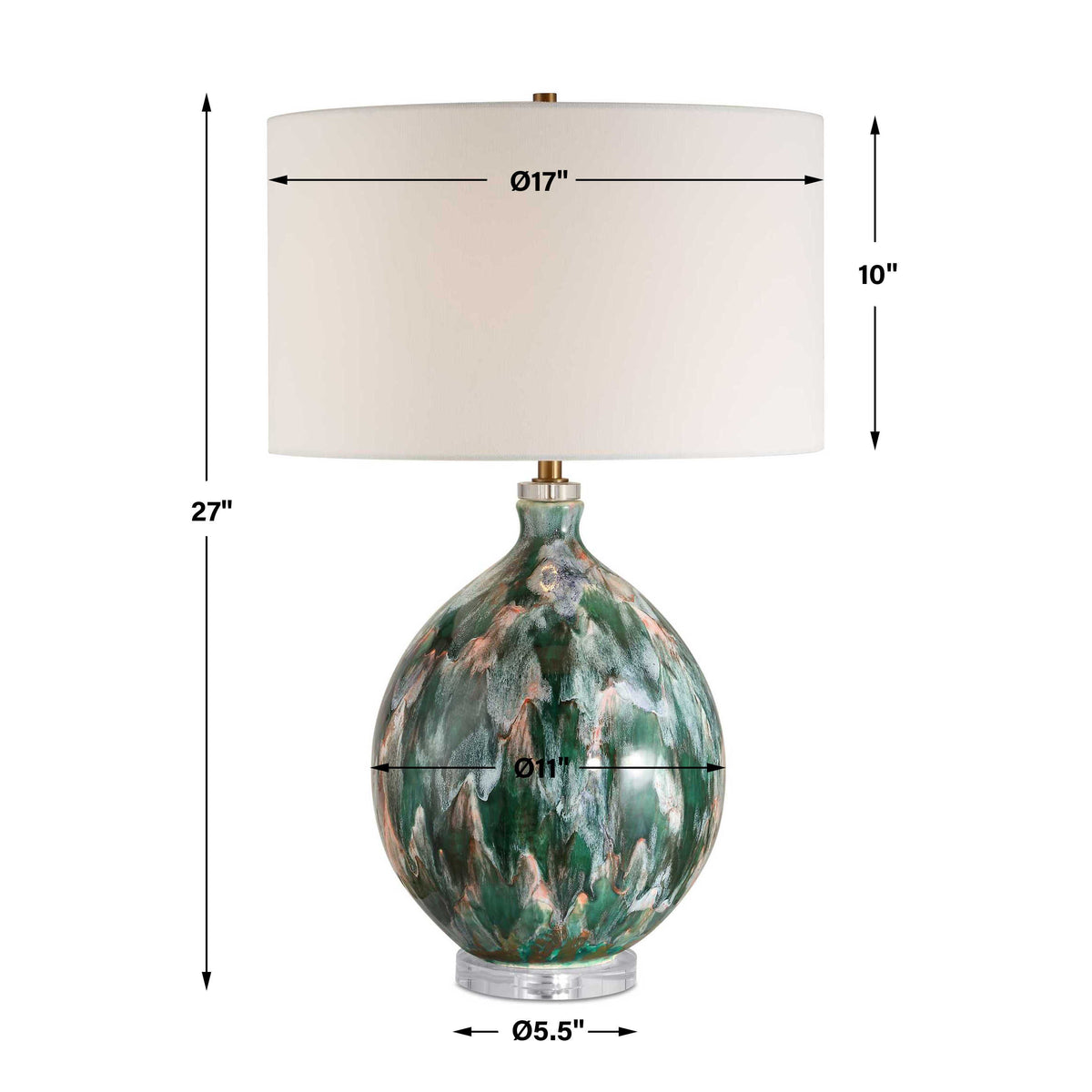 Mihaela Drip Glaze Table Lamp