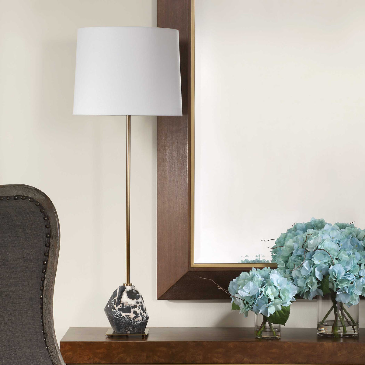 Rowland Panda Marble Buffet Lamp