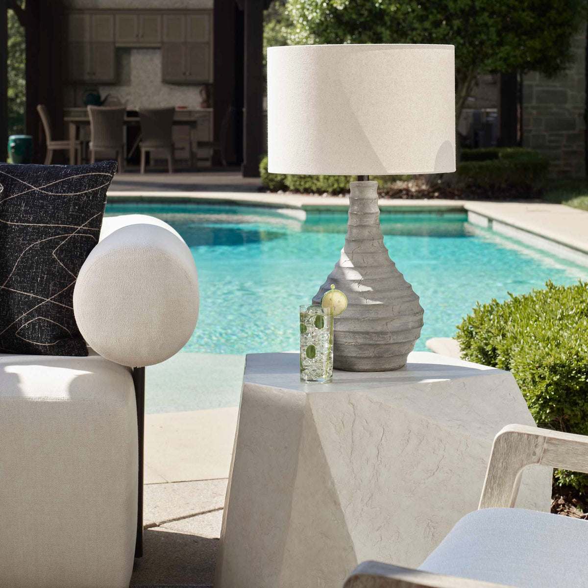Stratum Rustic Outdoor Table Lamp