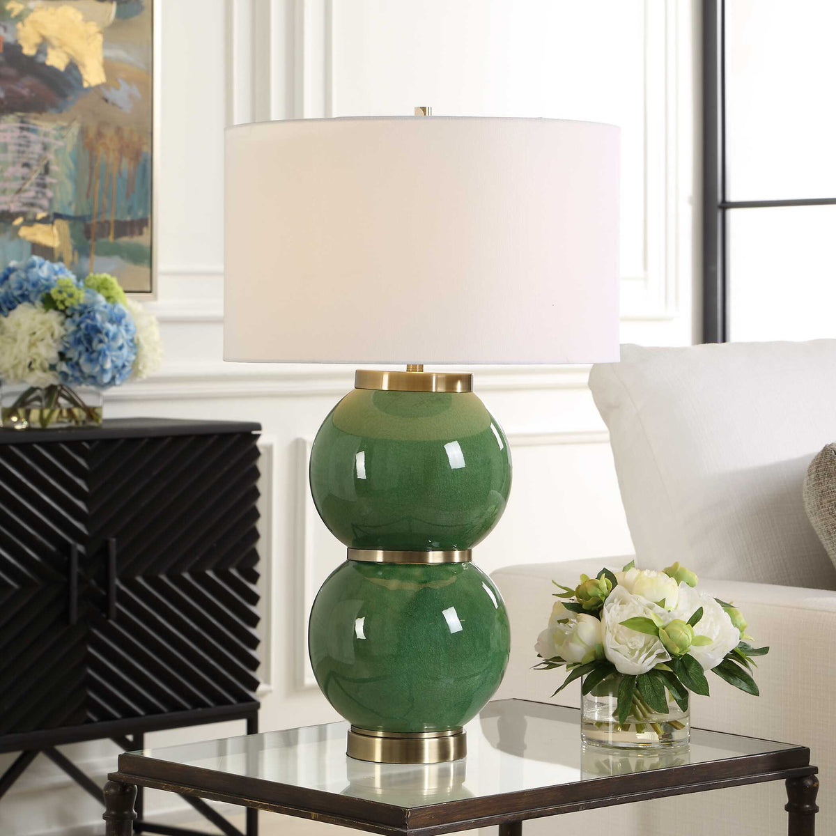 Banner Green Spheres Table Lamp