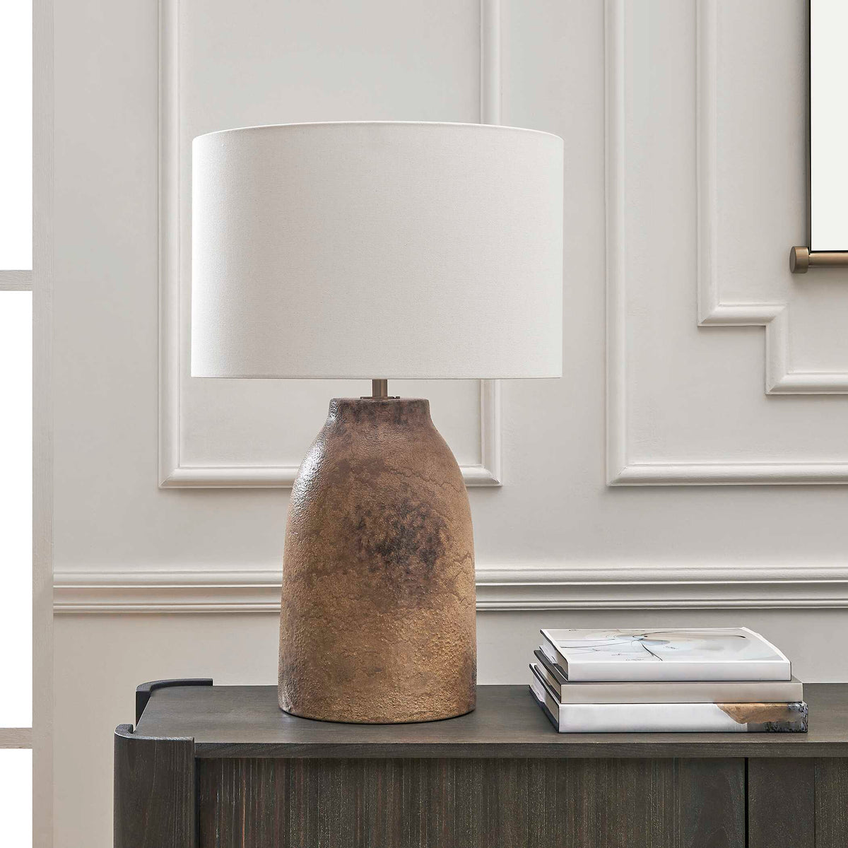 Harris Mottled Brown Table Lamp
