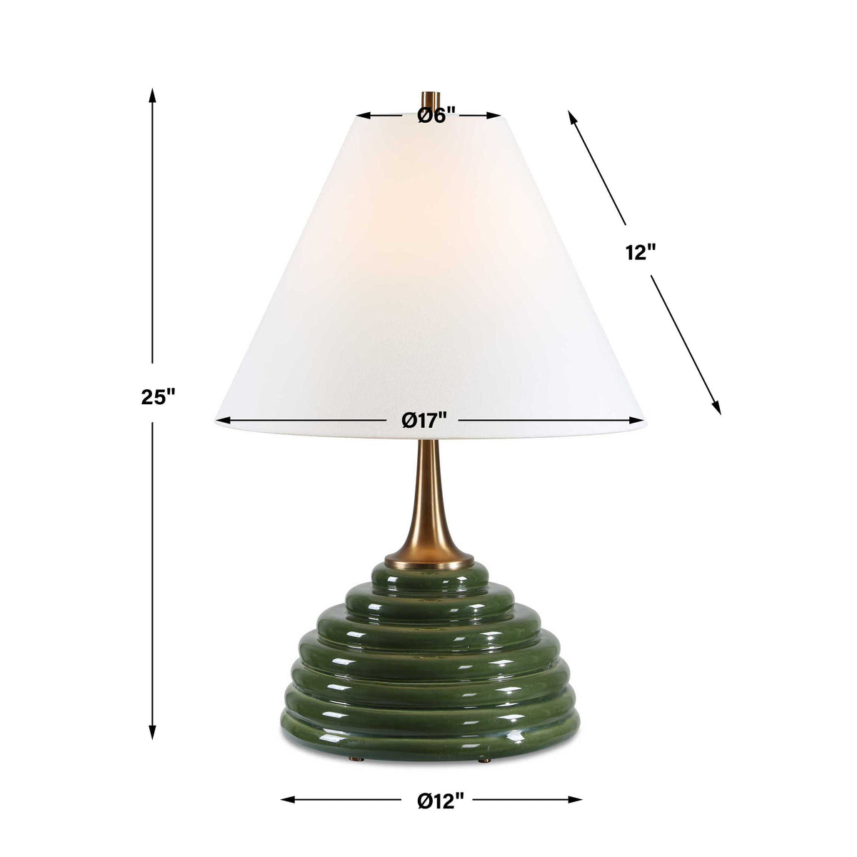 McKay Dark Green Table Lamp
