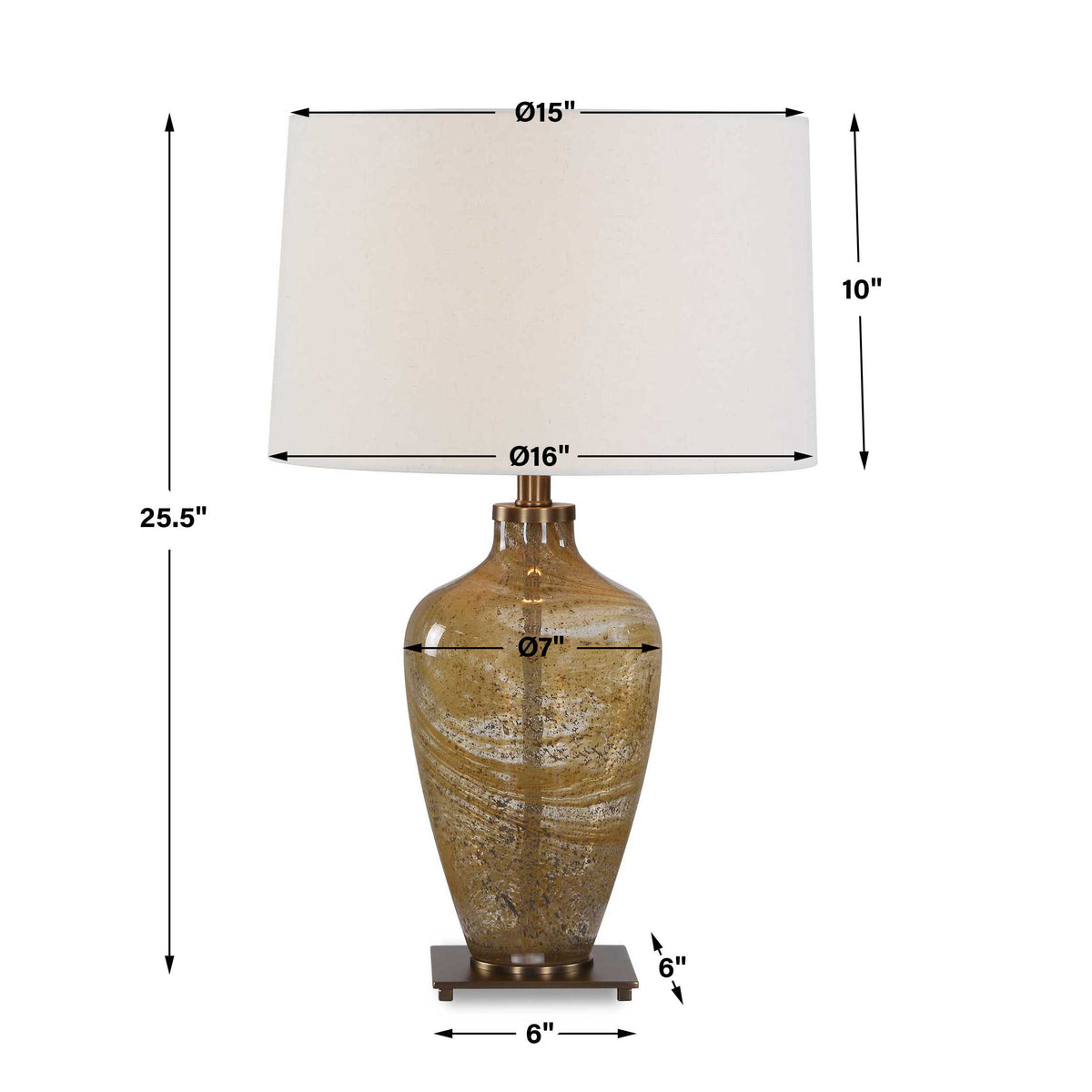 Rainer Blown Glass Table Lamp