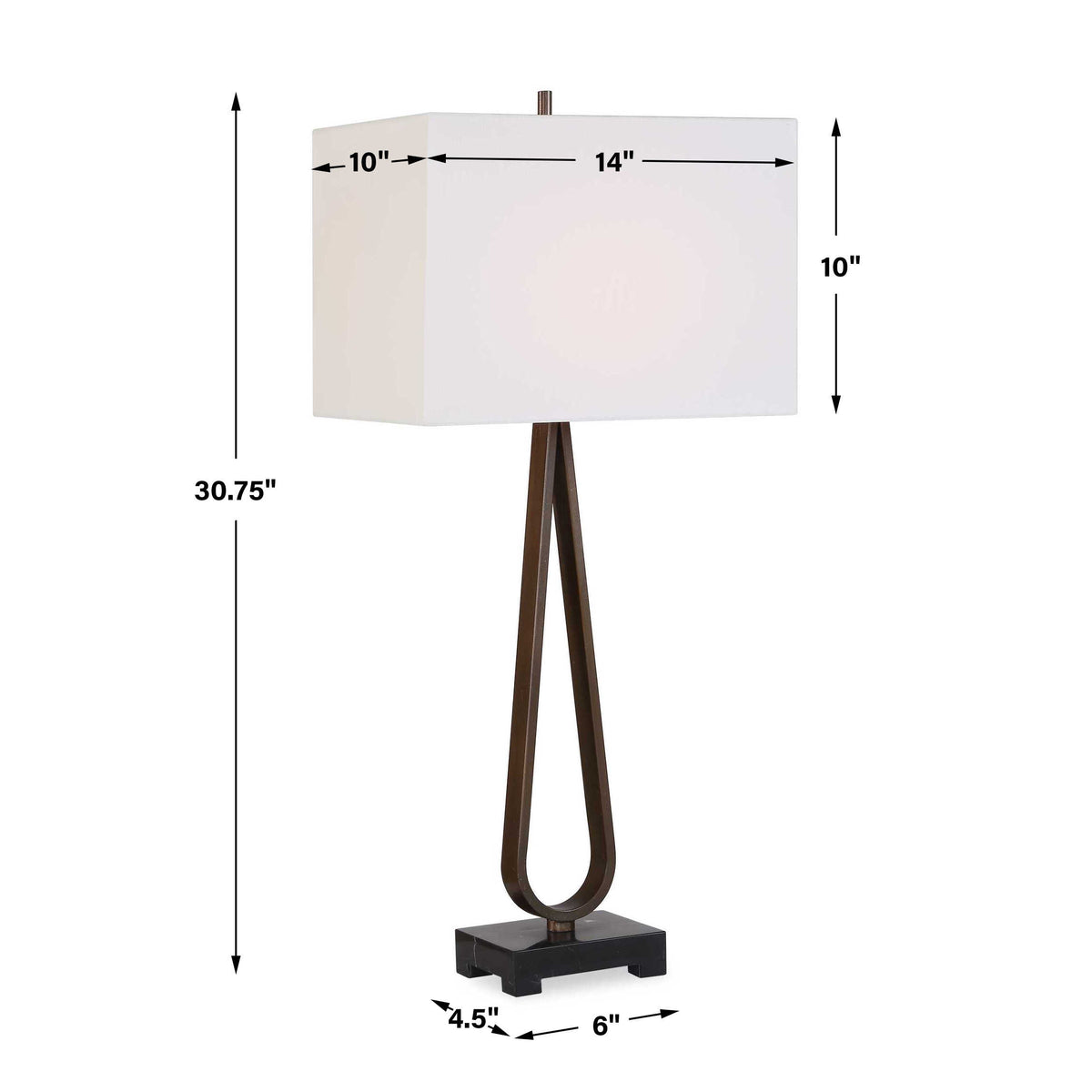 Galloway Dark Bronze Table Lamp