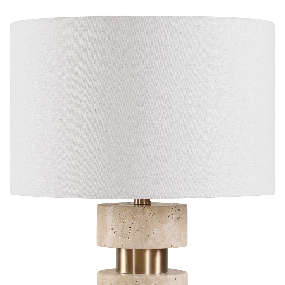 Makani Travertine Table Lamp