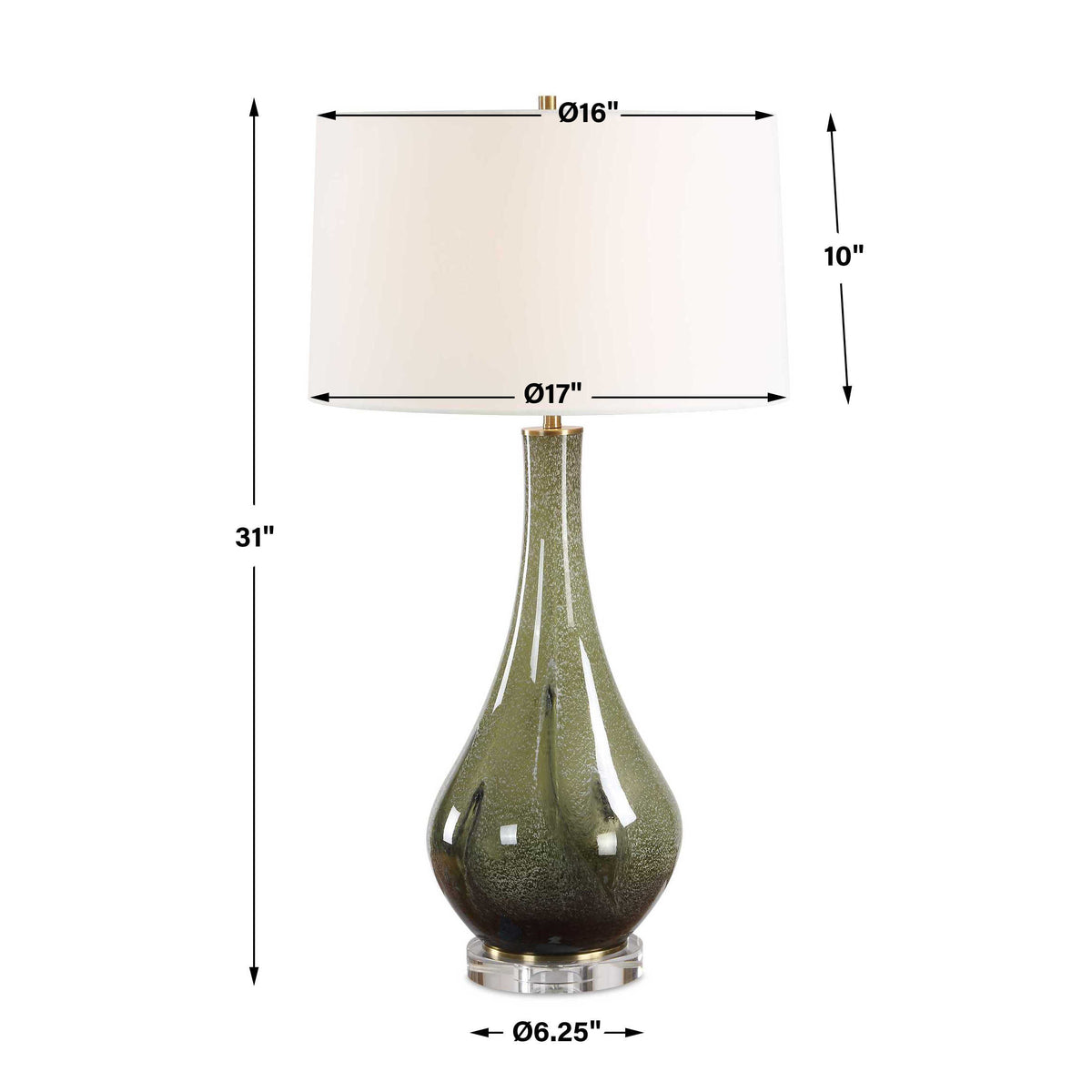 Marist Green Table Lamp