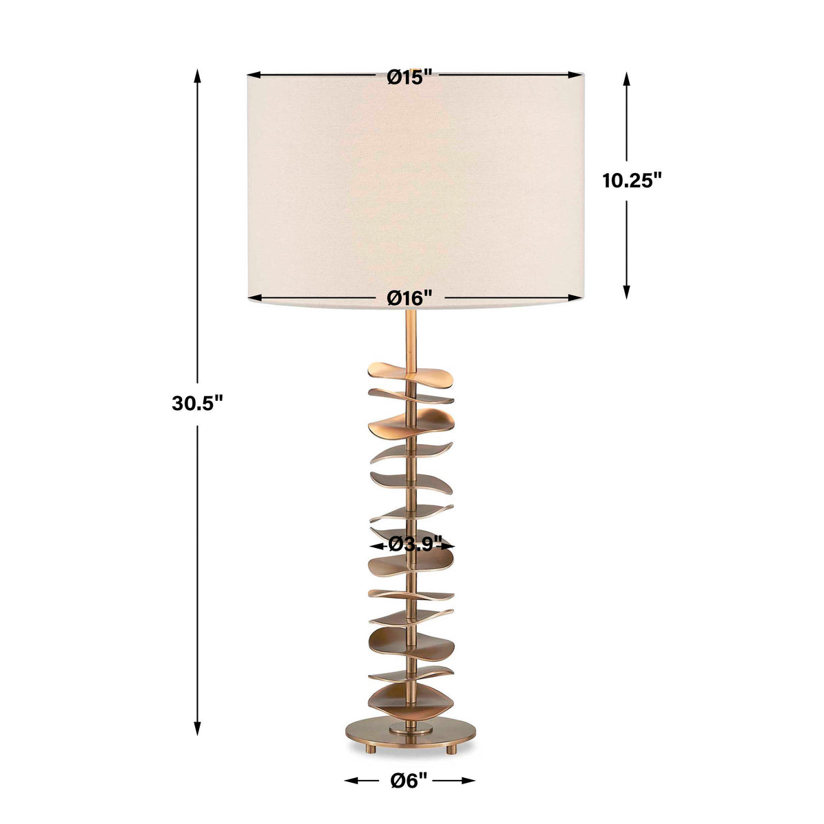 Akoa Metal Disc Table Lamp