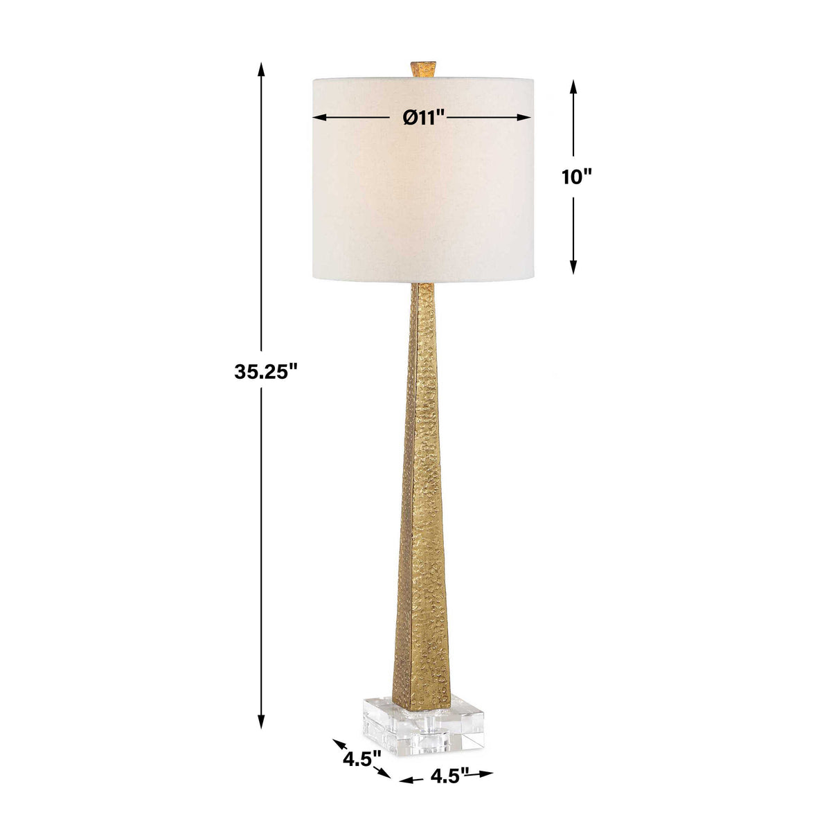Midas Gold Buffet Lamp