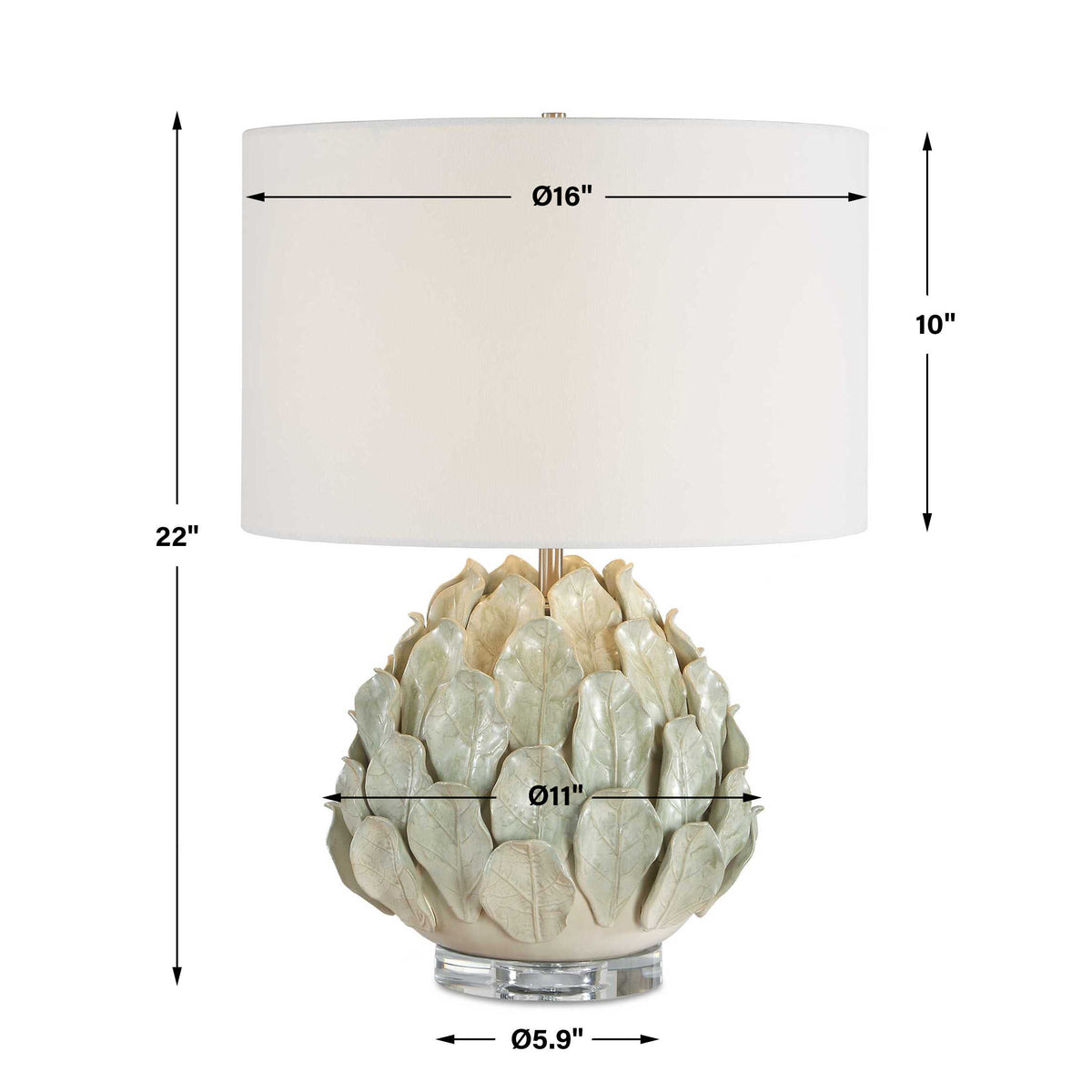 Levlyn Pale Green Table Lamp