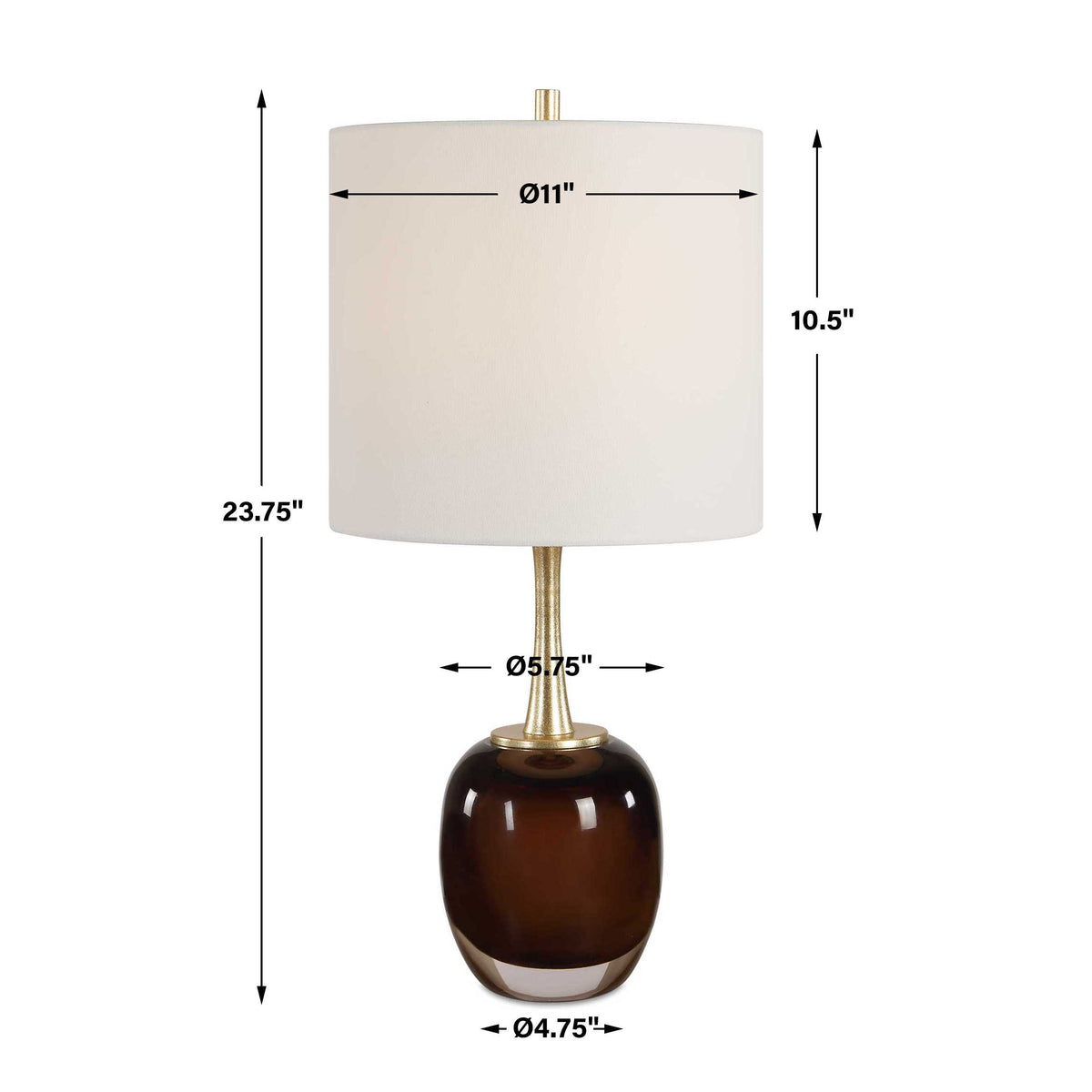 Vannett Dark Amber Table Lamp