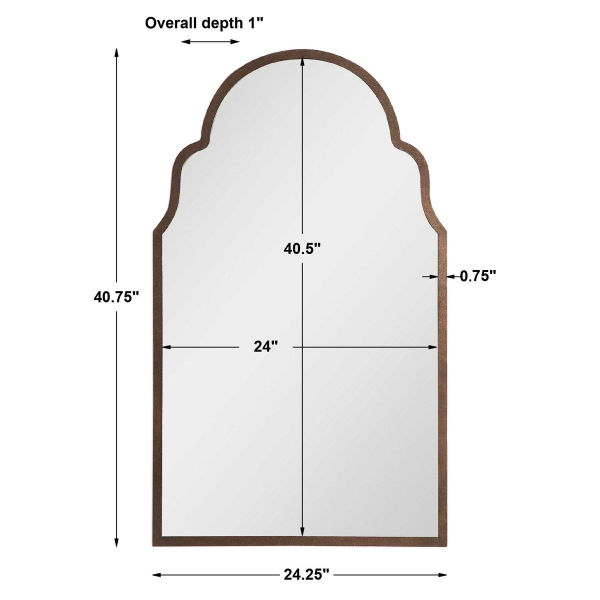 Brayden Arch Metal Mirror