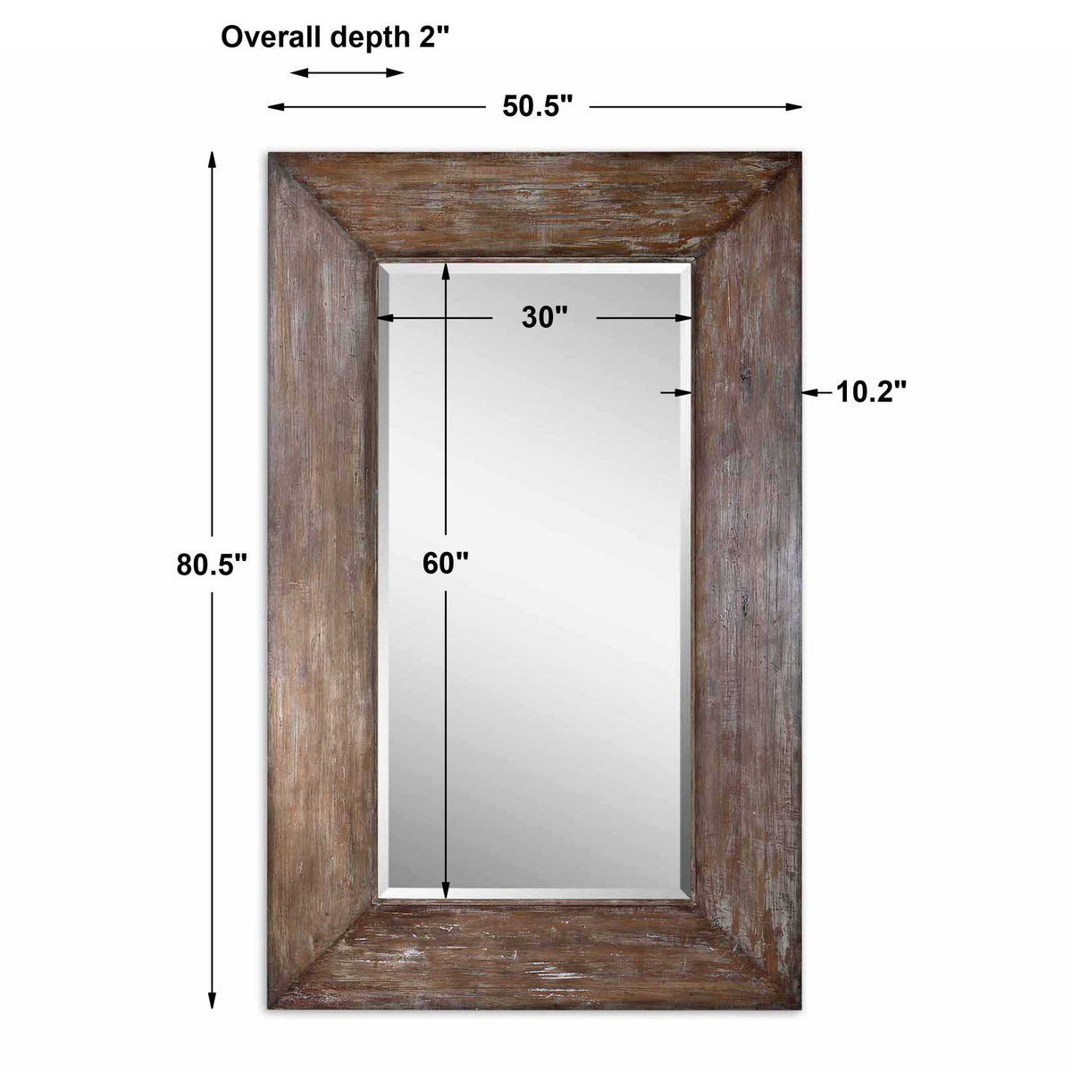 Langford Large Wood Mirror