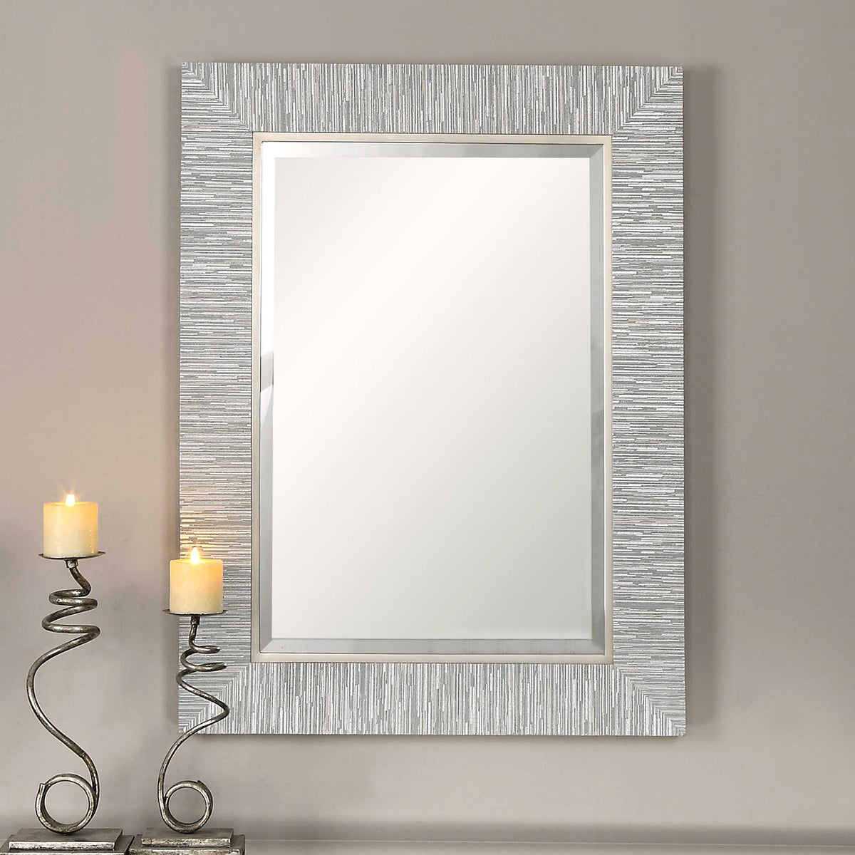 Belaya Gray Wood Mirror
