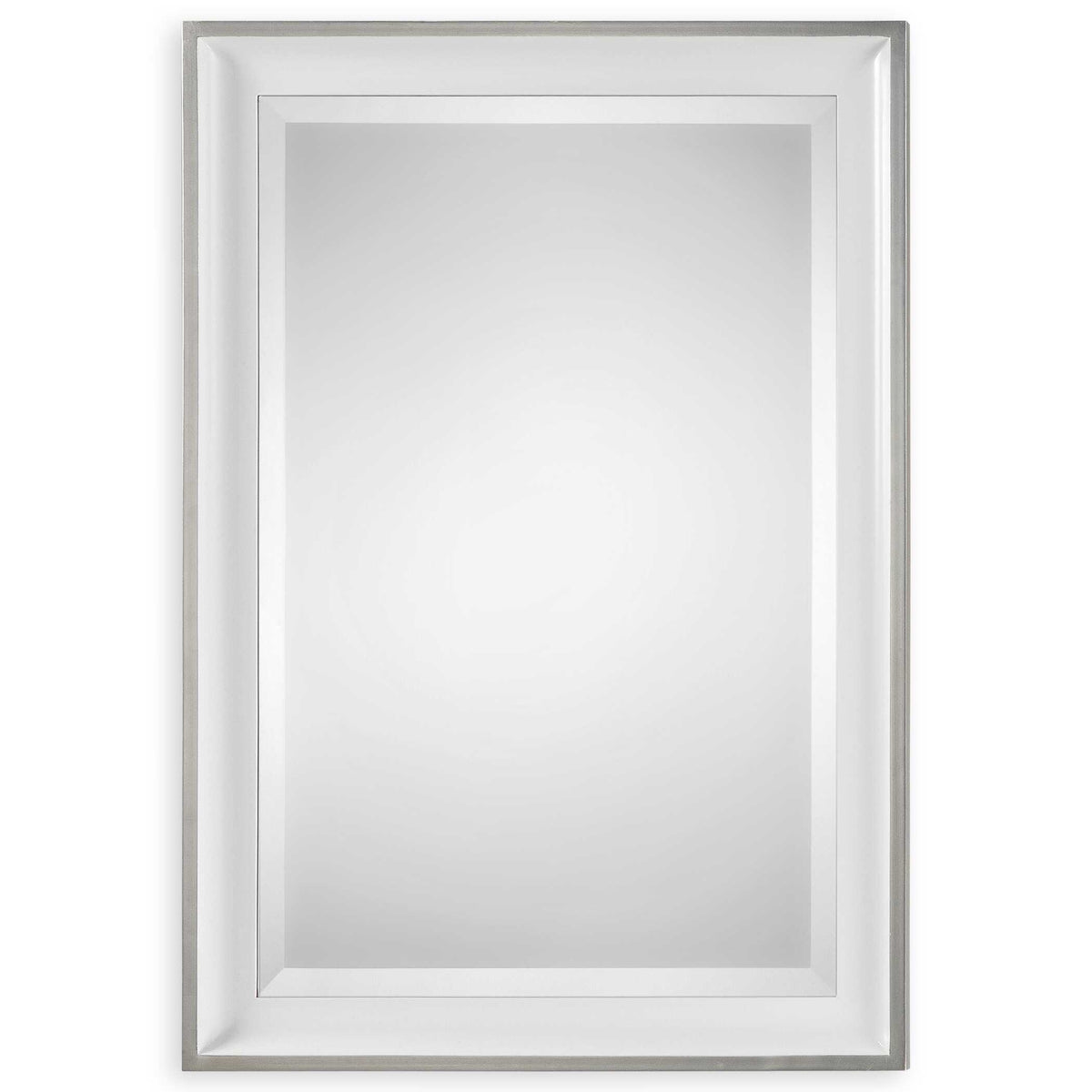 Lahvahn White Silver Mirror