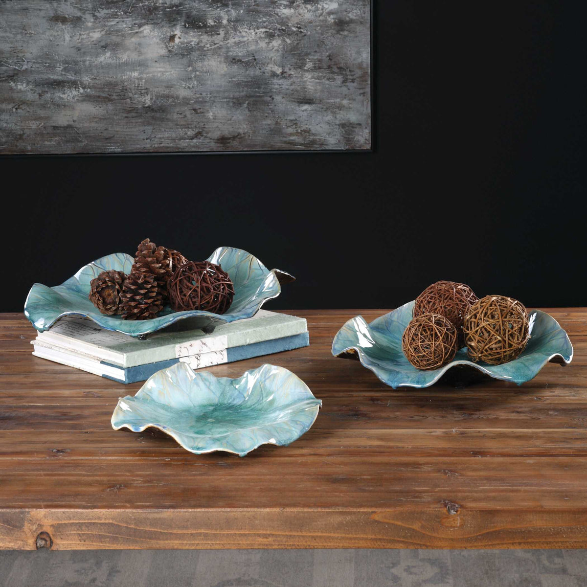 Abella Ceramic Flowers Set/3