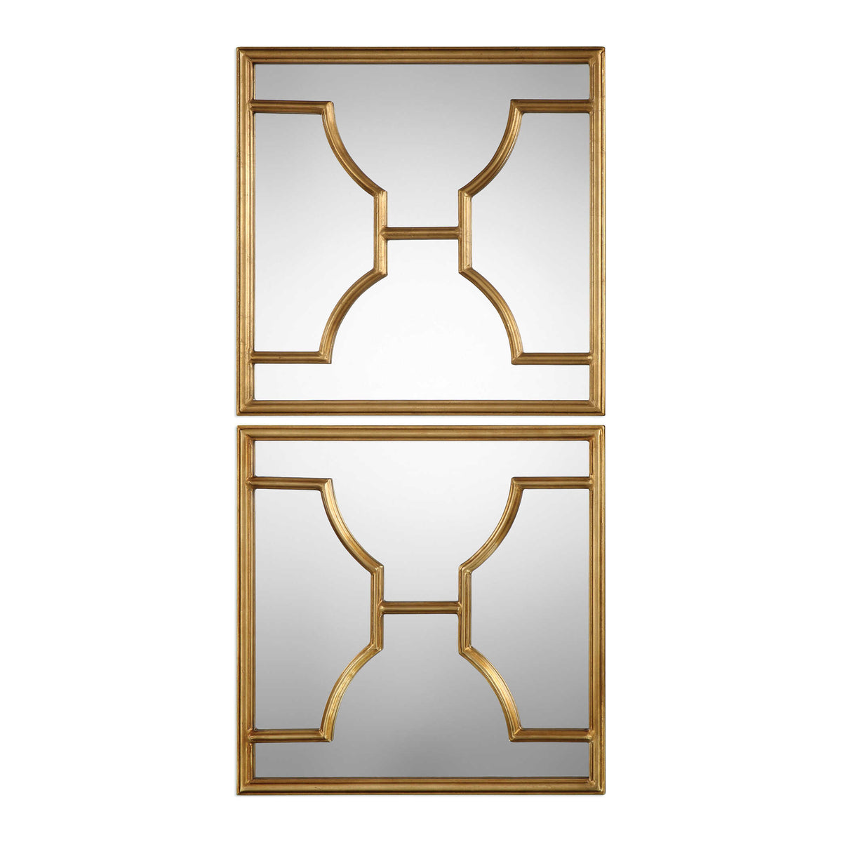 Misa Gold Square Mirrors Set/2