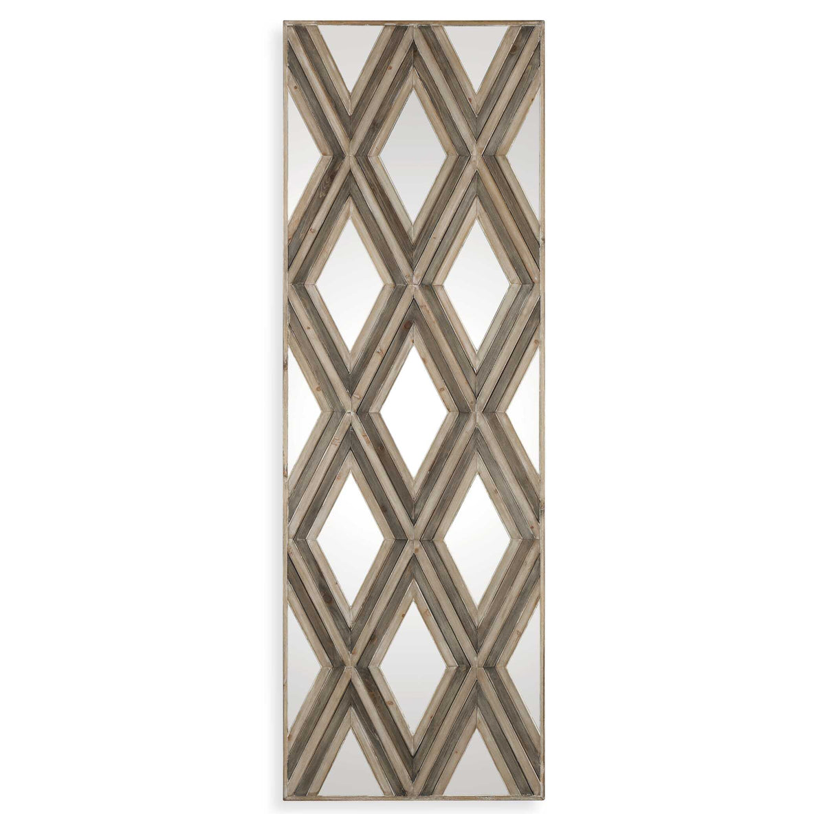Tahira Geometric Argyle Pattern Wall Mirror
