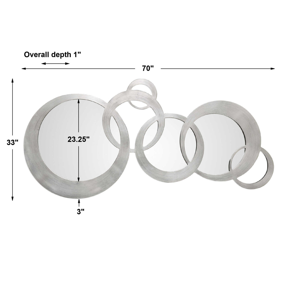Odiana Silver Rings Modern Mirror