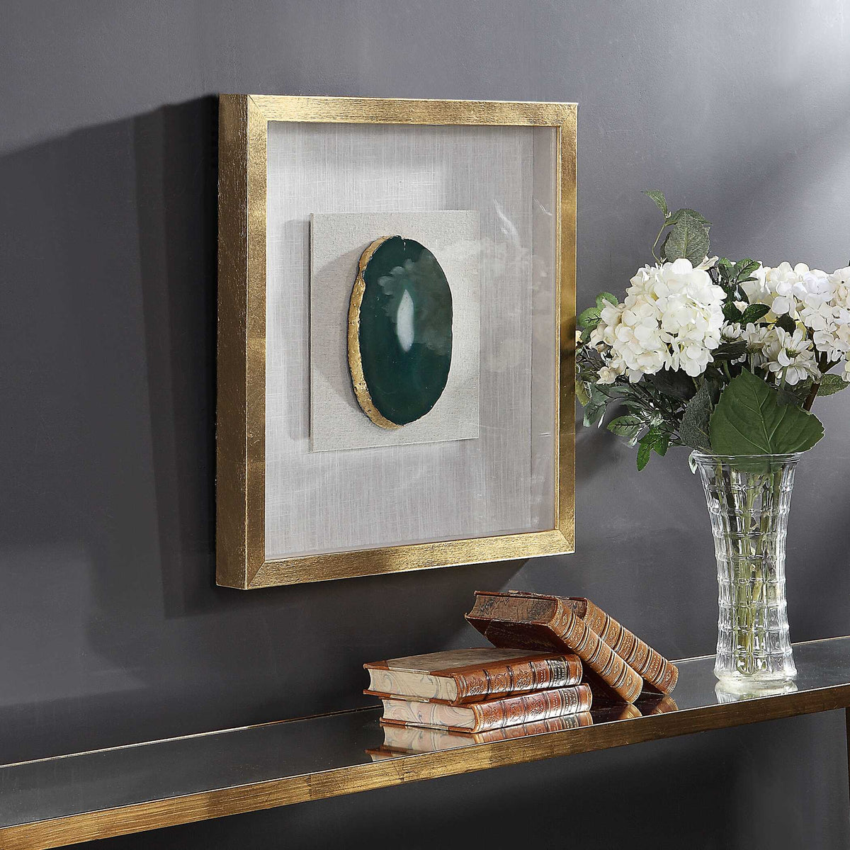 Keeva Agate Stone Shadow Box