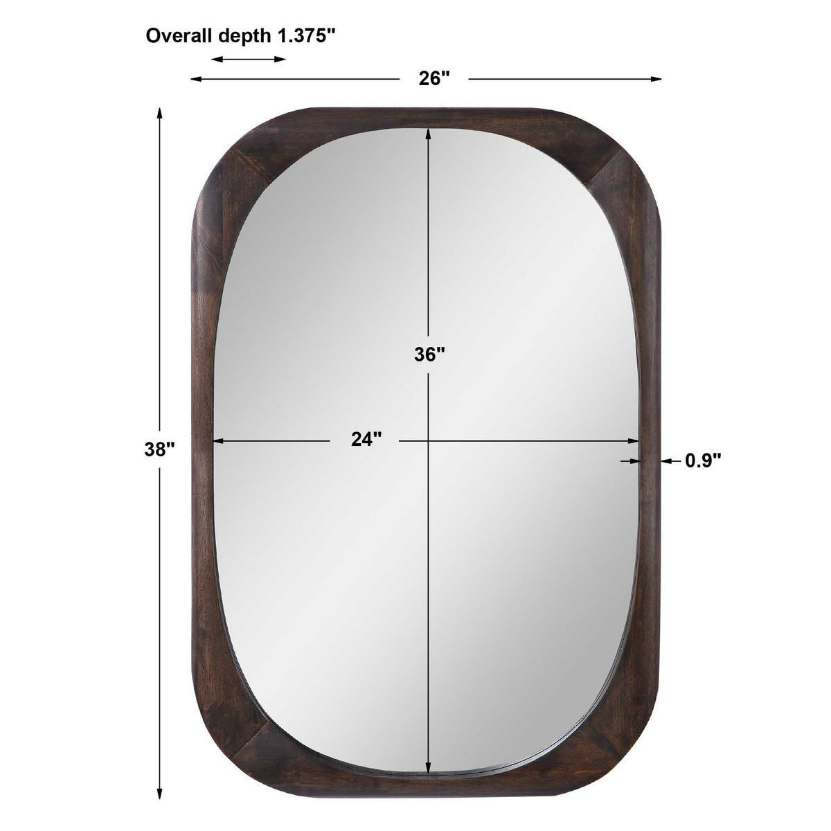 Sheldon Mid-Century Mirror