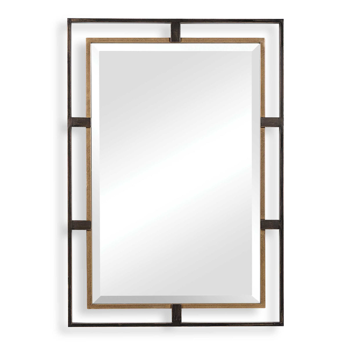 Carrizo Gold & Bronze Rectangle Mirror