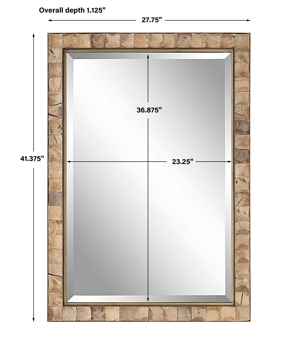 Cocos Coconut Shell Mirror