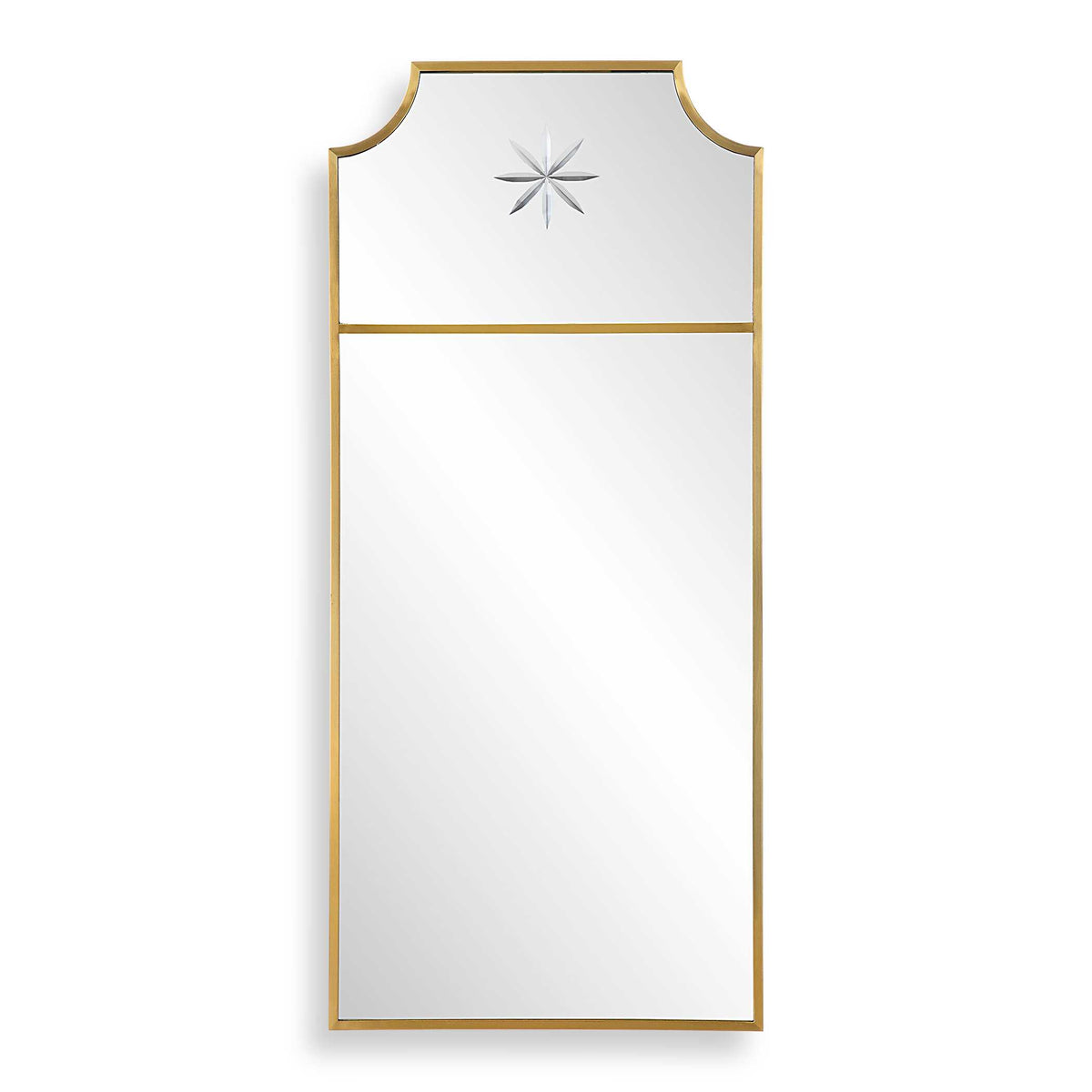 Caddington Tall Brass Mirror