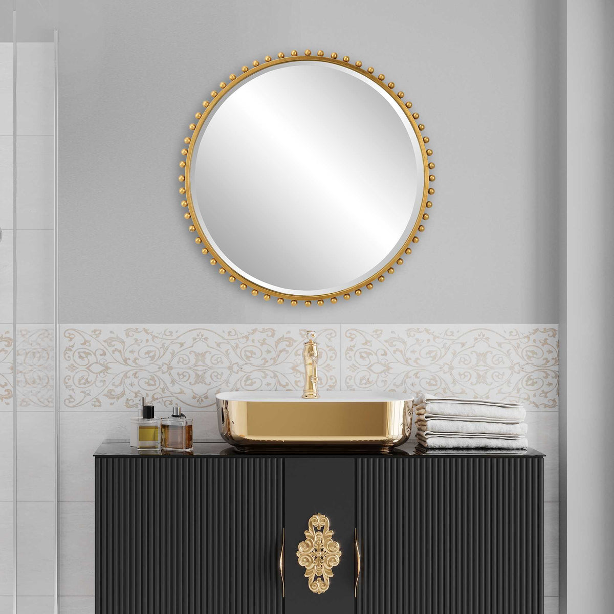Taza Round Mirror