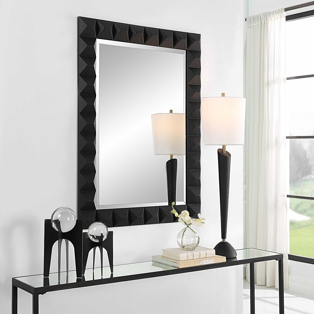 Studded Black Mirror