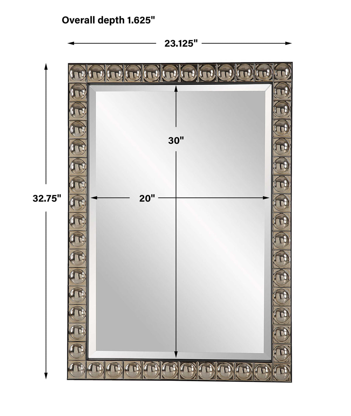 Silvio Tiled Vanity Mirror