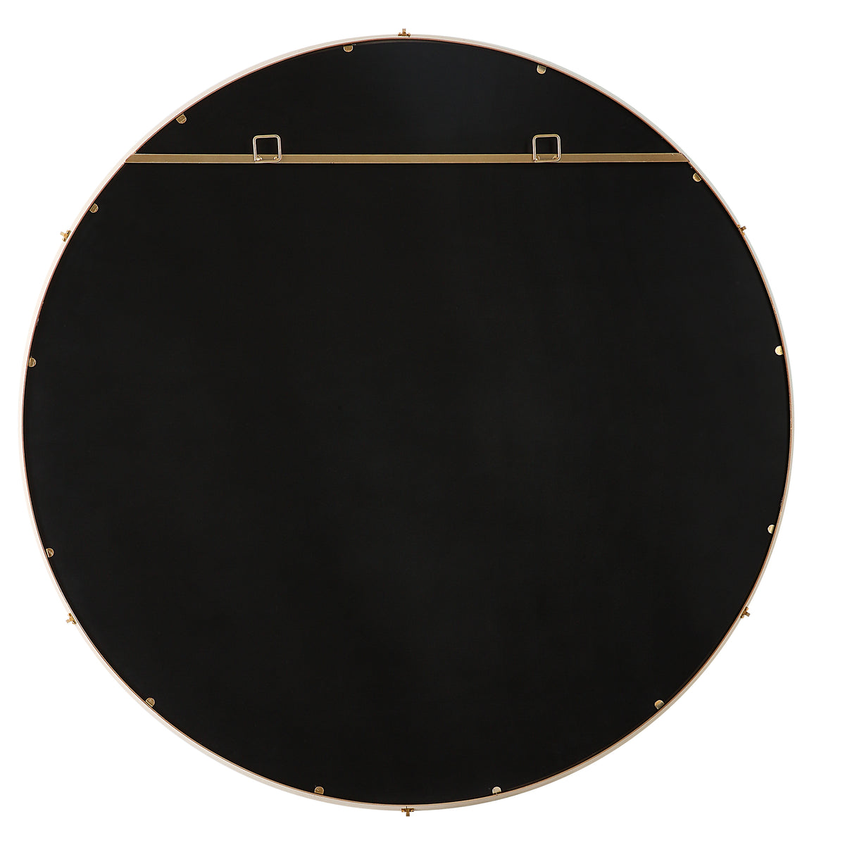 Cyprus White Round Mirror