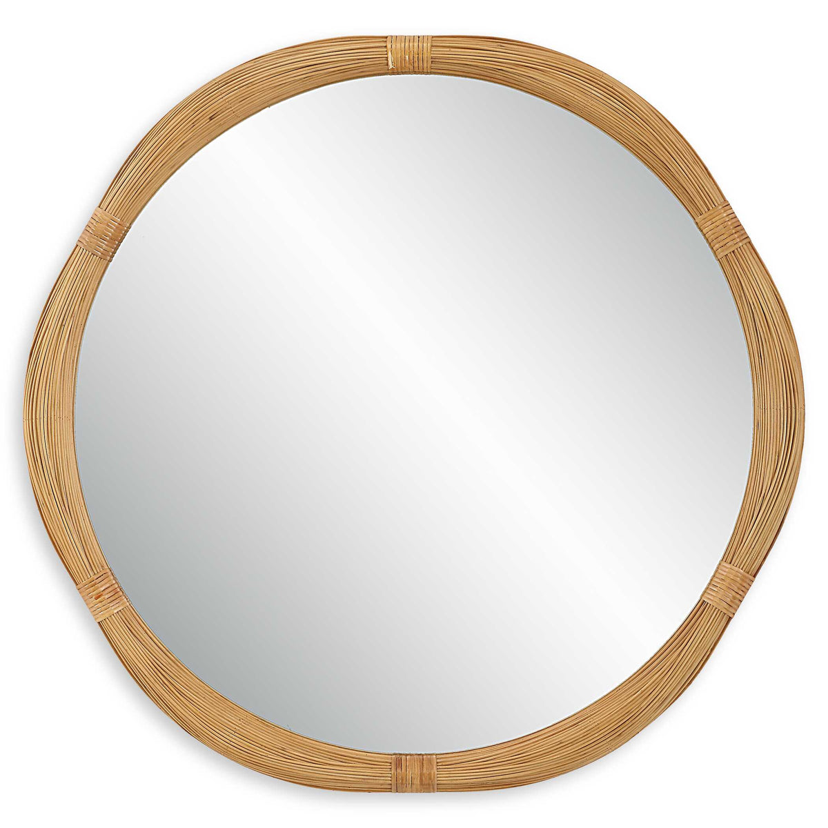 Salina Round Bamboo Mirror