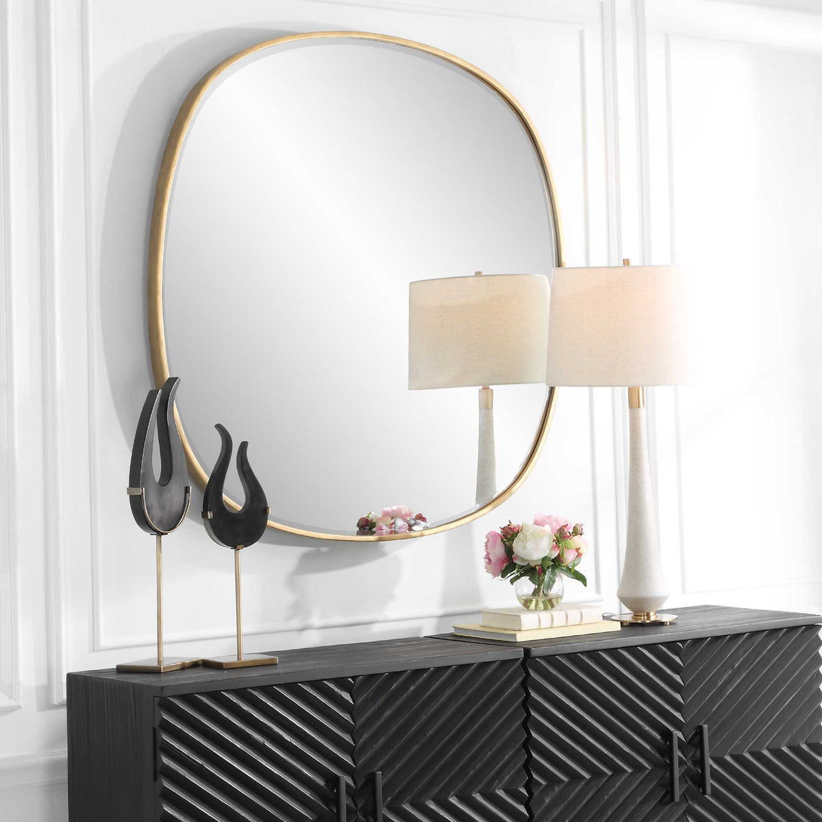 Webster Antique Gold Mirror