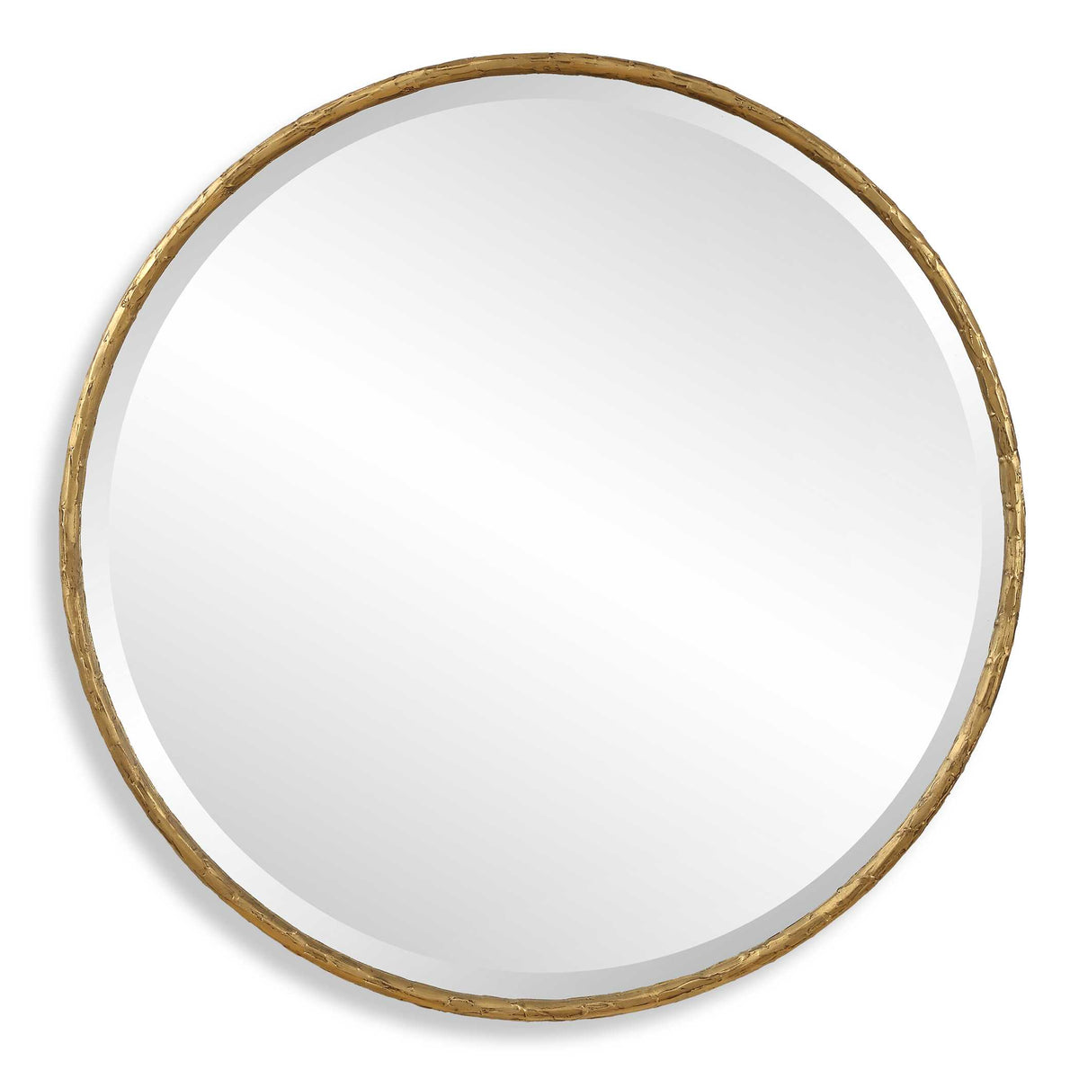 Sutton Aged Gold Round Mirror