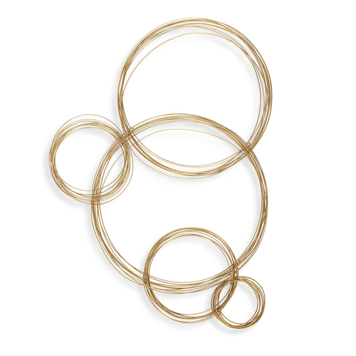 Golden Bubbles Metal Wall Decor